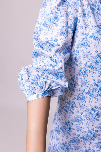 Blue Garden Shirt - Ackee