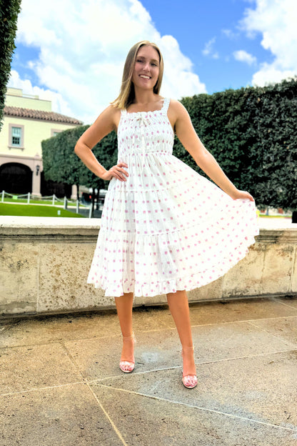 Pink buttons Dress